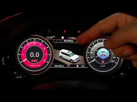 Видео: Новая цифровая приборная панель для Nissan Patrol, y62/ Infiniti QX56,QX80