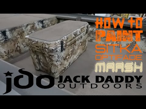Видео: Как покрасить sitka optifade marsh camo с помощью трафаретов redleg или самодельных трафаретов — ...