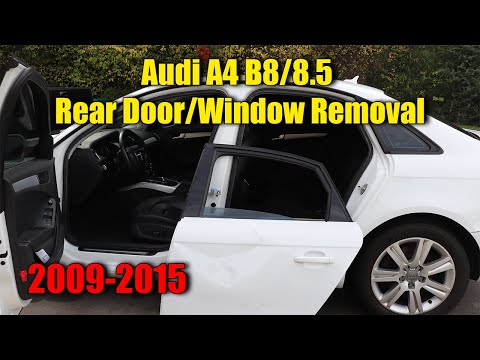 Видео: Снятие задней двери и окна Audi A4 B8/8.5 2009-2016 гг. (быстрый метод) ***Руководство***