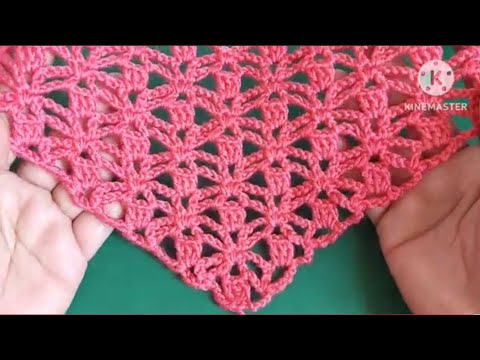 Видео: Как связать новую треугольную шаль 2024 крючком характерным швом, эксклюзивно на канале.