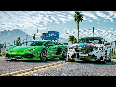 Видео: БЕЗУМНЫЕ ГОНКИ - LAMBORGHINI AVENTADOR против BMW M5 G90 В ГТА 5 РП/GTA 5 RP