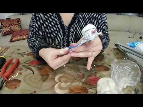 Видео: Ватная игрушка Мальвина. Мастер класс. Часть 1.