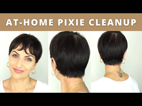 Видео: РУКОВОДСТВО ПО СТРИЖКЕ ПИКСИ ДОМА: Как подстричь короткие волосы дома с помощью машинки для стриж...