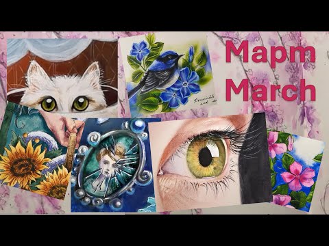 Видео: Мой март 2025 - раскрашеное и нарисованое за месяц, покупки