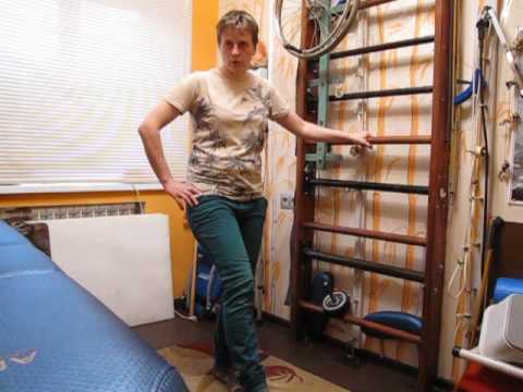 Видео: Переразгибание в колене при ходьбе. После инсульта / Knee flexion while walking. After a stroke