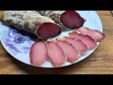 Видео: Рецепт Вкусного Приготовления Вяленого Мяса ( Бастурмы Палендвица) из Большого Куска Свинины