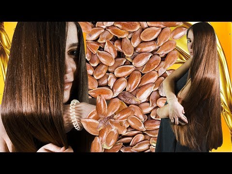 Видео: Маска для волос из семени льна и льняного масла ☀️ Блестящие волосы гарантированы 🌴 POLI NA PALME