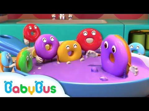 Видео: Десять пончиков🍩 | Учим цифры и цвета | Новый сборник мультиков и песенок для малышей | BabyBus