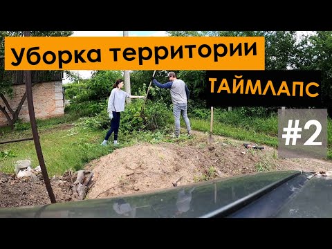 Видео: #2 Купили заброшенную дачу | процесс уборки участка | таймлапс.