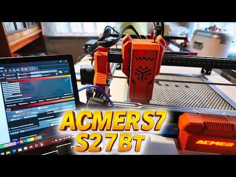 Видео: Лазерный гравер ACMER S2 7 Вт 🔥 сборка, настройка, гравировка по дереву и резка фанеры