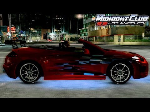 Видео: Ночной стритрейсинг на Mitsubishi Eclipse Spyder GT | Midnight Club: Los Angeles