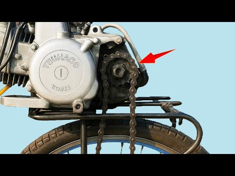 Видео: Превратите велосипед в мотоцикл! Гениальное изобретение этого фермера вас удивит.