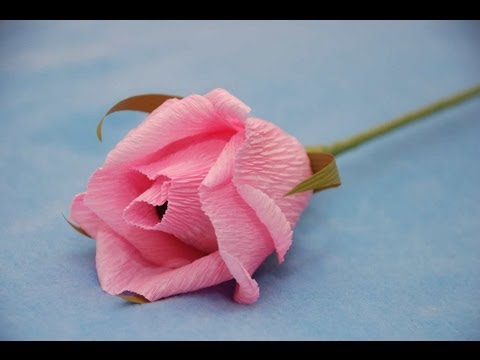 Видео: Роза из бумаги для букета из конфет. Мастер-класс. Букет из конфет.