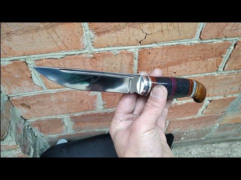 Видео: Финка Нож типа Жиганская/НКВД       Всё Как в ЗОНЕ Х12МФ Микарта Текстолит ОБЗОР