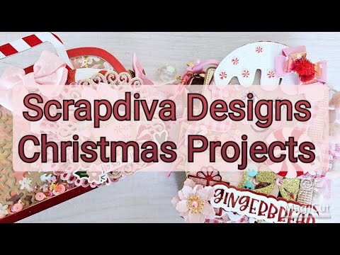 Видео: Рождественские проекты @ScrapDiva29 #scrapdivadesigns #crafts #papercraft