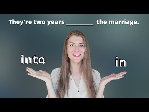 Видео: Предлоги in и into в английском языке. Необычное значение.