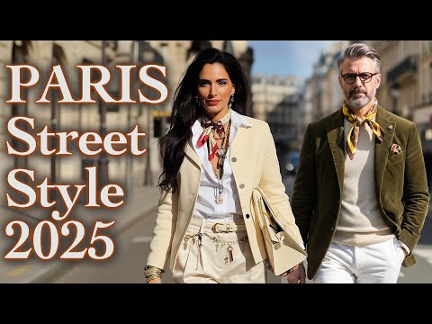 Видео: 🇫🇷 Уличная мода Парижа 2025: стильные модники одеты в красивые образы от Hermès, Dior и Chanel