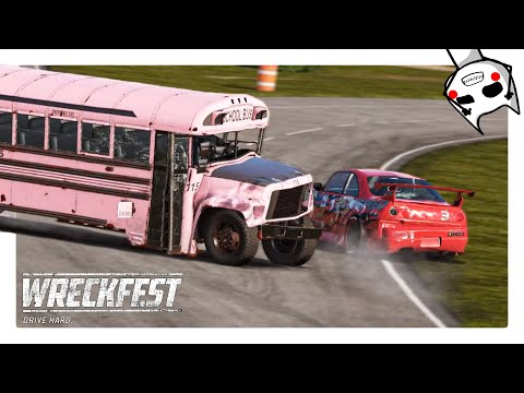 Видео: ДИКИЕ АВТОБУСЫ И ГОНКИ НА ВЫЖИВАНИЕ ОНЛАЙН - Wreckfest