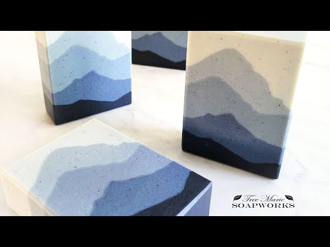 Видео: Мыло «Горные скульптурные слои», изготовленное холодным способом | Ошибка в устранении неполадок ...