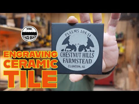 Видео: Гравировка керамической плитки