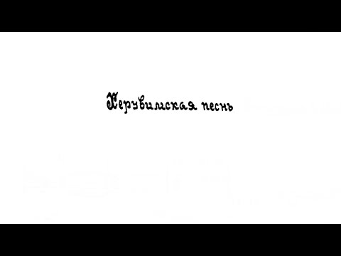 Видео: «Херувимская песнь» Г. Львовский