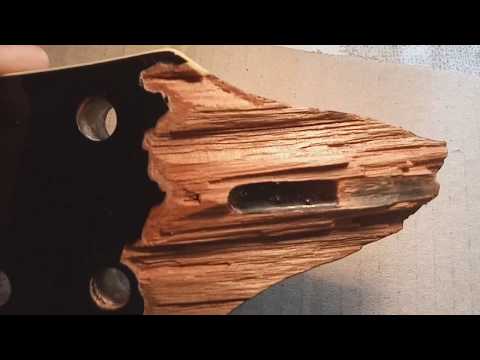 Видео: Ремонт гитары ESP LTD EC 400AT. Склейка грифа.