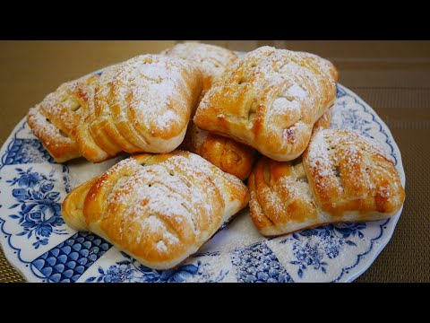 Видео: Слойки из слоеного теста с вареньем Это так ВКУСНО и ЛЕГКО! Когда СОВСЕМ НЕТ ВРЕМЕНИ!