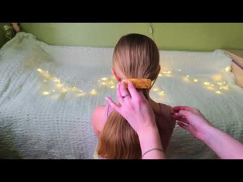 Видео: АСМР, РАСЧЁСЫВАНИЕ ВОЛОС И ЗАКОЛОЧКИ, ШЁПОТ.#ASMR
