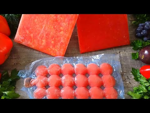 Видео: Заморозка помидор на зиму | Freezing tomatoes | La Marin