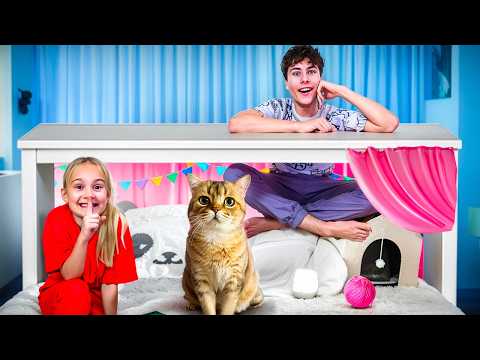 Видео: ПОСТРОИЛИ 2 СЕКРЕТНЫЕ КОМНАТЫ Для ДОМАШНИХ ЖИВОТНЫХ - Кота и Хомяка !!!