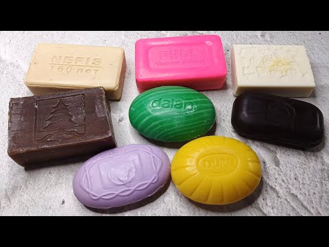 Видео: Soap cutting🧼ASMR🔪Резка сухого мыла 🧼 АСМР🔪