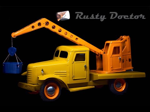 Видео: Игрушка СССР ЗИС автокран Воронежский 1958г