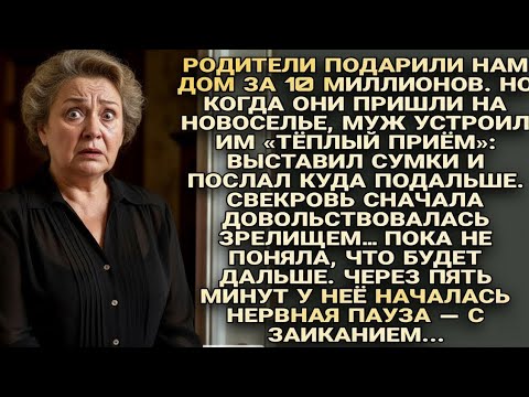 Видео: Муж выгнал моих родителей с новоселья… и уже через 5 минут свекровь не смогла вымолвить ни слова...