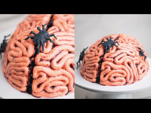Видео: Постарайтесь не блевать — как приготовить торт из мозгов на Хэллоуин