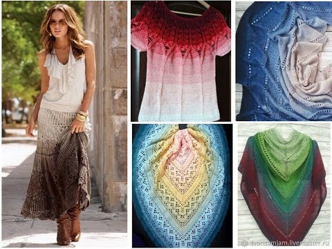 Видео: Красивые вязанные изделия из пряжи ярнарт фловерс крючком и спицами.