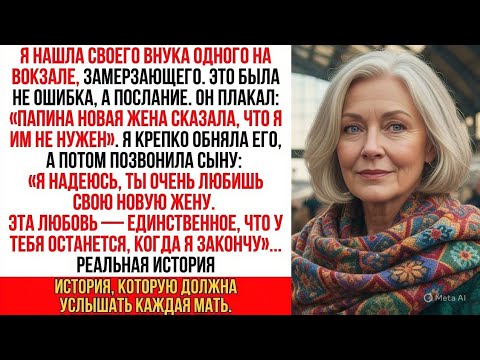 Видео: Я нашла внука на вокзале, замерзающего. Он успел сказать лишь одно «Это папина новая жена…»