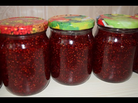 Видео: ГУСТОЕ МАЛИНОВОЕ ВАРЕНЬЕ. Вкусное ,яркое.