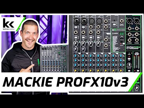 Видео: Микшерный пульт Mackie ProFX10v3 | Настройка и обзор