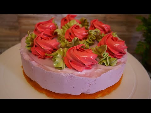 Видео: Зефирный торт. Зефирные розы и листики. Зефир на агаре. Зефир на соке без уваривания