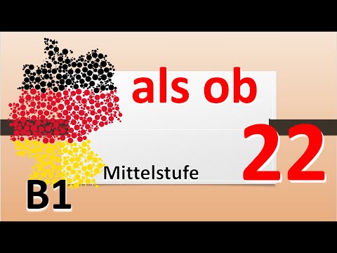Видео: A2/B1. Союз: как будто / как если бы = als ob / als wenn. #учитьнемецкий #deutschlernen