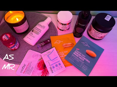 Видео: АСМР | обзор уходовых средств | ASMR show and tell | тихий шепот и жвачка