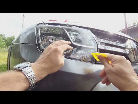 Видео: Как забронировать фары брониплёнкой и кузов автомобиля.Дастер.