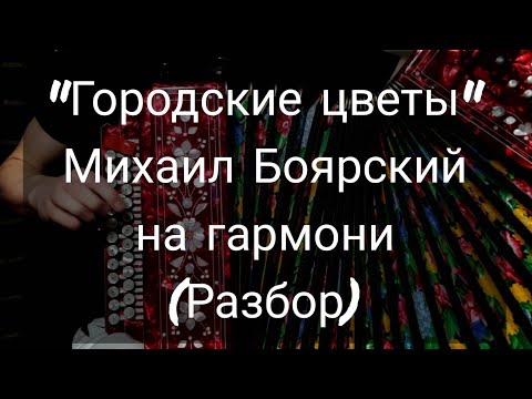 Видео: ГОРОДСКИЕ ЦВЕТЫ НА ГАРМОНИ | МИХАИЛ БОЯРСКИЙ (РАЗБОР)