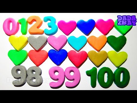 Видео: Учим цифры от 0 до 100 с Play Doh| Цифры 0-100 | Лепим Цифры из Плей До|Учим цвета с Play Doh