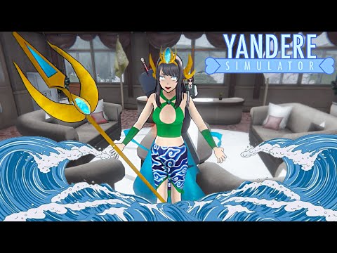 Видео: Королева океана устроила генку в Yandere Simulator Ocean Queen Mod