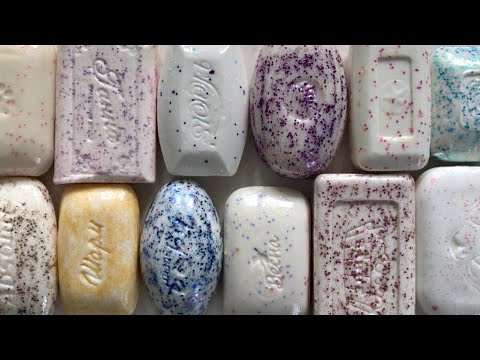 Видео: ASMR SOAP # 215/White varnished soap |  ASMR Video/Белое лакированное мыло