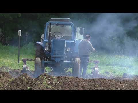 Видео: #174 Нарезка борозд под картошку трактором МТЗ-80 с крн 2.8