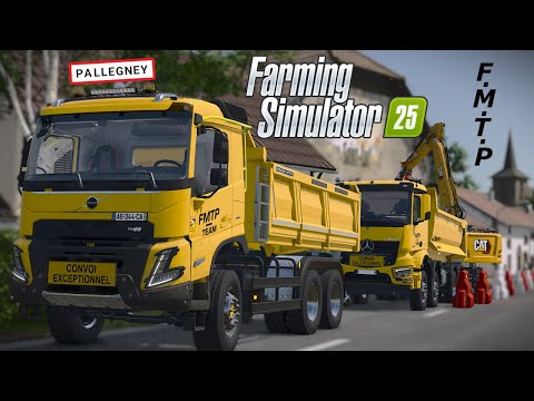 Видео: FS25 - PallegneyTP_JLMTP - Новая строительная площадка с CAT M318! 😁🙂😎