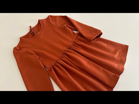 Видео: Очень простой крой и шитье платья шаг за шагом / Как сшить платье, подходящее для 6 лет