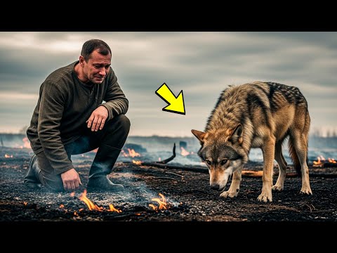 Видео: ВОЛК пришёл к леснику после пожара… и ВЫЛ от горя — финал ДО СЛЁЗ!